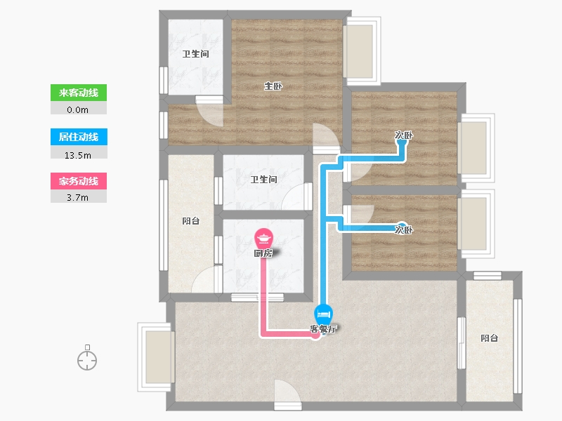 广东省-深圳市-星逸居-82.80-户型库-动静线