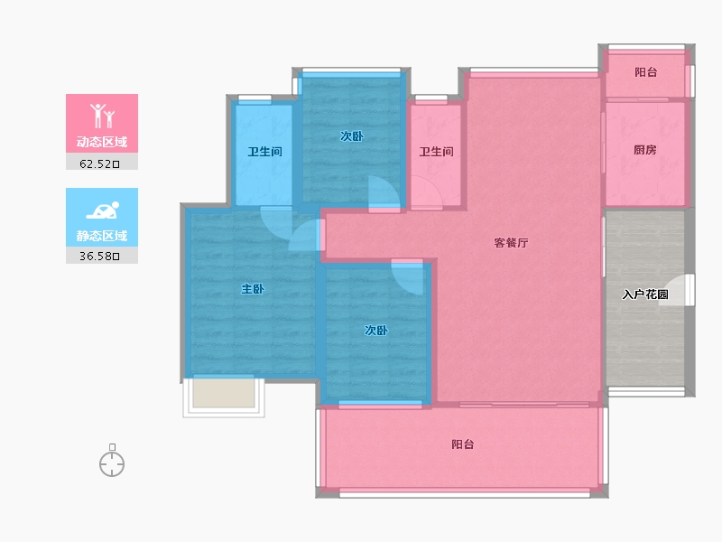 广东省-深圳市-香江东苑-97.57-户型库-动静分区