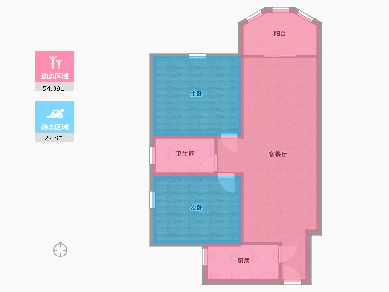 广东省-深圳市-碧华庭居-73.29-户型库-动静分区