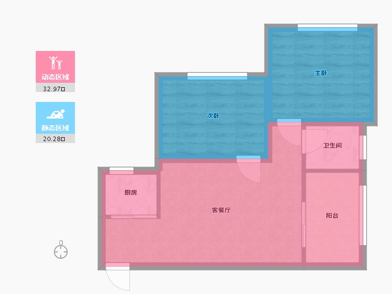 广东省-深圳市-骏皇嘉园-47.10-户型库-动静分区