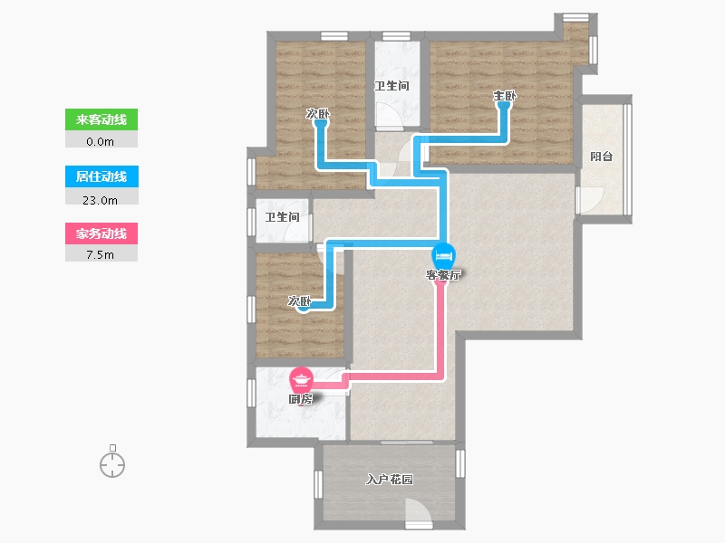 广东省-深圳市-锦龙花园-100.05-户型库-动静线