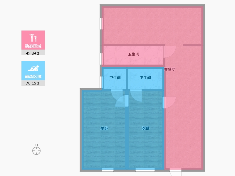 广东省-深圳市-福莲花园-73.09-户型库-动静分区