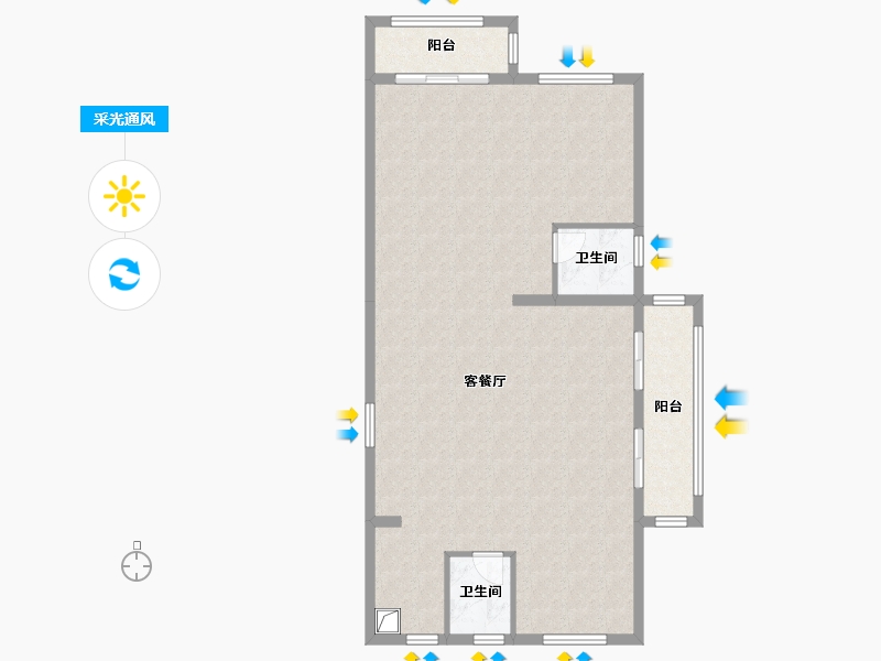 福建省-福州市-大东海晋棠府-108.00-户型库-采光通风