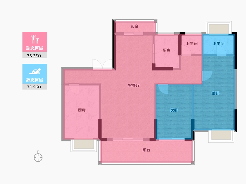 湖北省-随州市-广水花家地-101.77-户型库-动静分区