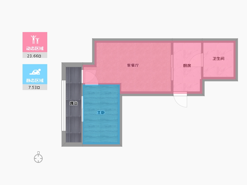 江苏省-南京市-证大喜玛拉雅中心B座-46.86-户型库-动静分区