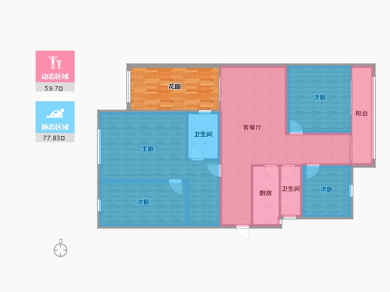 广东省-深圳市-信托花园-138.02-户型库-动静分区