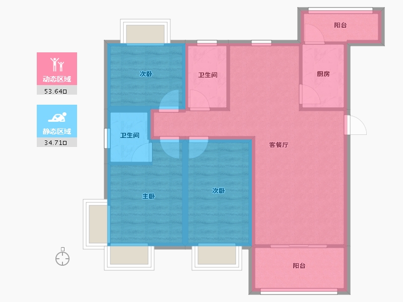 广东省-深圳市-颐林雅院-78.13-户型库-动静分区