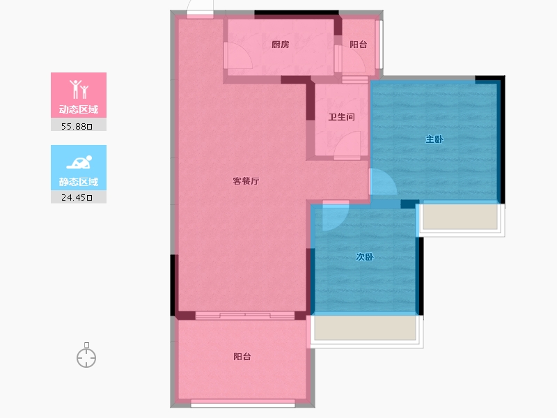 广东省-深圳市-香江西苑-71.72-户型库-动静分区