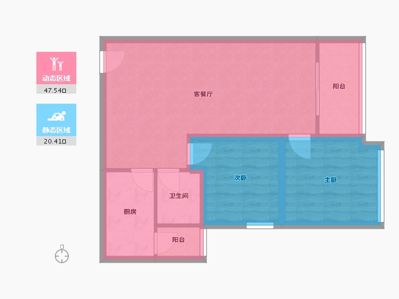 广东省-深圳市-深房传麒山-60.57-户型库-动静分区