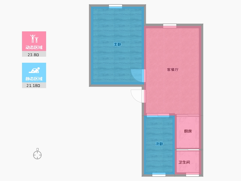 广东省-深圳市-清怡花园-39.77-户型库-动静分区