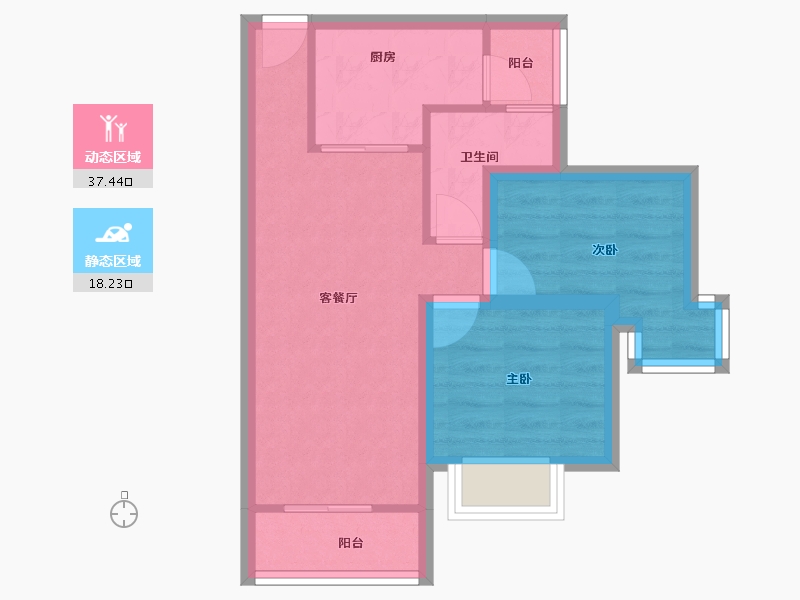 广东省-深圳市-深房传麒山-48.61-户型库-动静分区