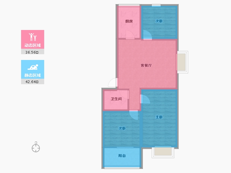 广东省-深圳市-融域名城-70.37-户型库-动静分区