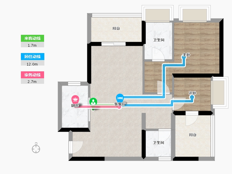 广东省-深圳市-电建洺悦府-67.89-户型库-动静线