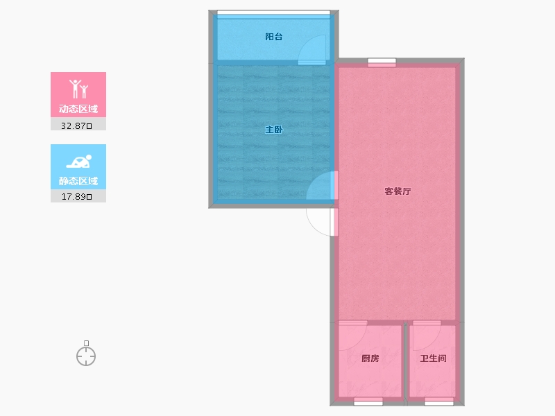 广东省-深圳市-清怡花园-45.38-户型库-动静分区