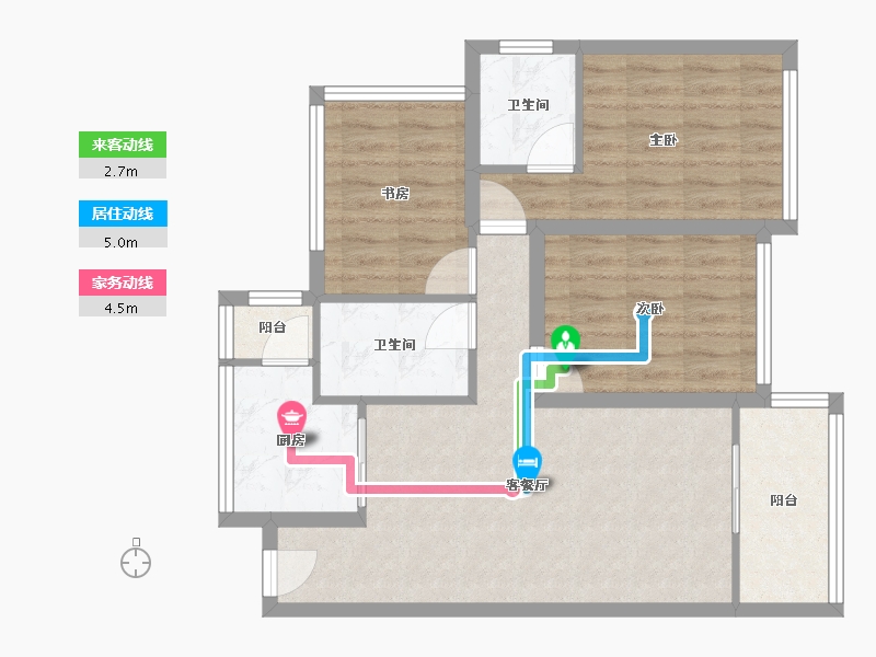 广东省-深圳市-高正豪景-73.60-户型库-动静线