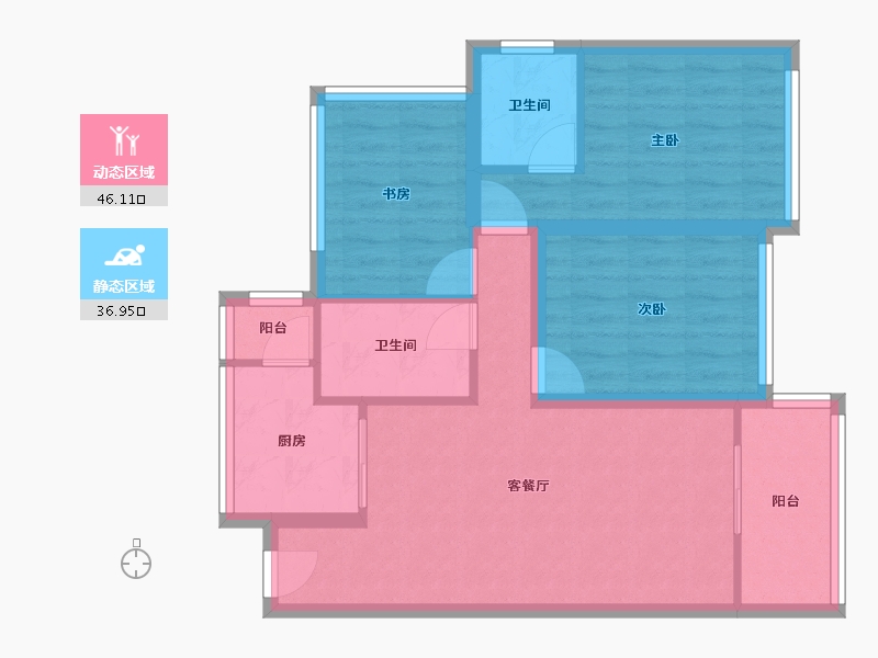 广东省-深圳市-高正豪景-73.60-户型库-动静分区