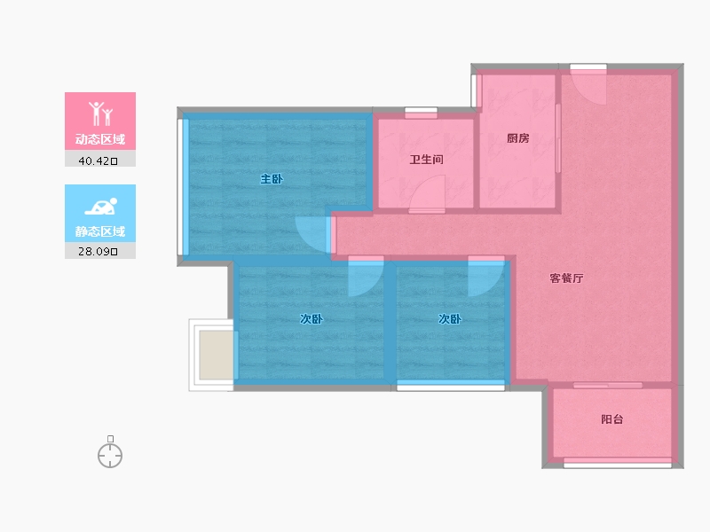 广东省-深圳市-高正豪景-60.34-户型库-动静分区