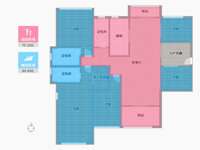 广东省-深圳市-光明大第-162.05-户型库-动静分区