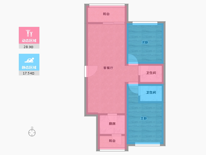 广东省-深圳市-侨新花园-39.97-户型库-动静分区