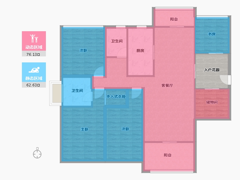 广东省-深圳市-光明大第-131.95-户型库-动静分区