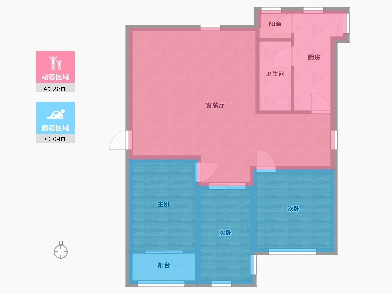 广东省-深圳市-富强花园-73.65-户型库-动静分区