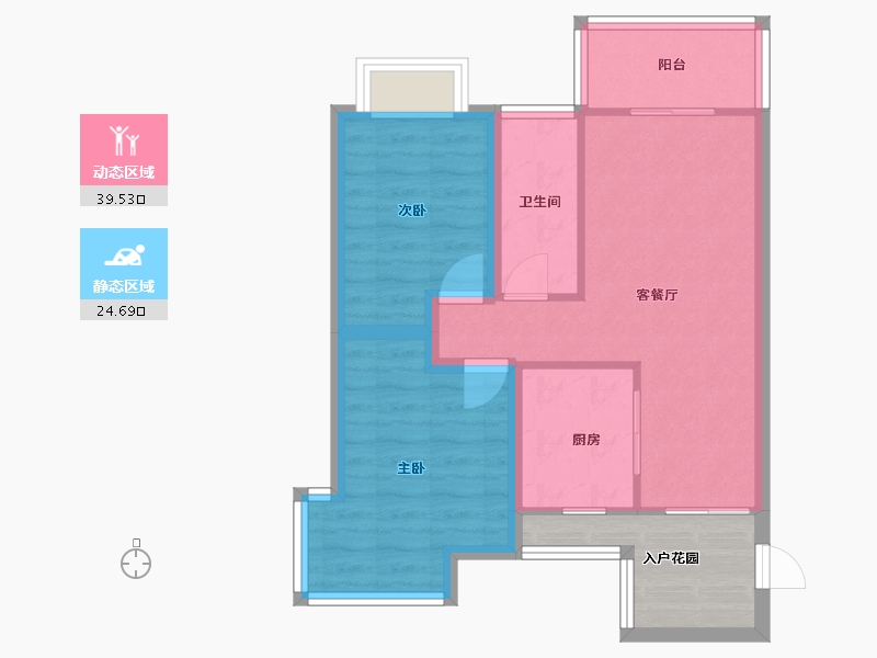 广东省-深圳市-合众豪庭-62.75-户型库-动静分区