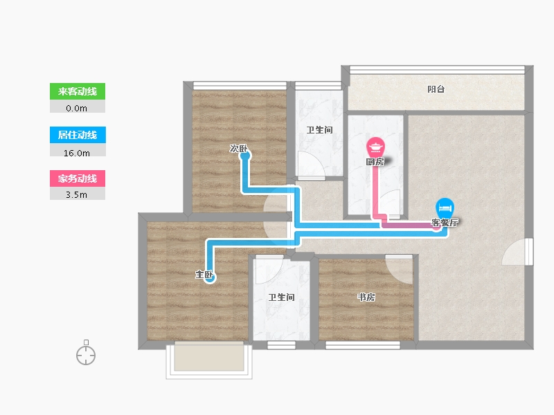 广东省-深圳市-新地中央-71.84-户型库-动静线