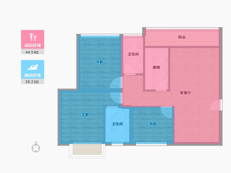 广东省-深圳市-新地中央-71.84-户型库-动静分区