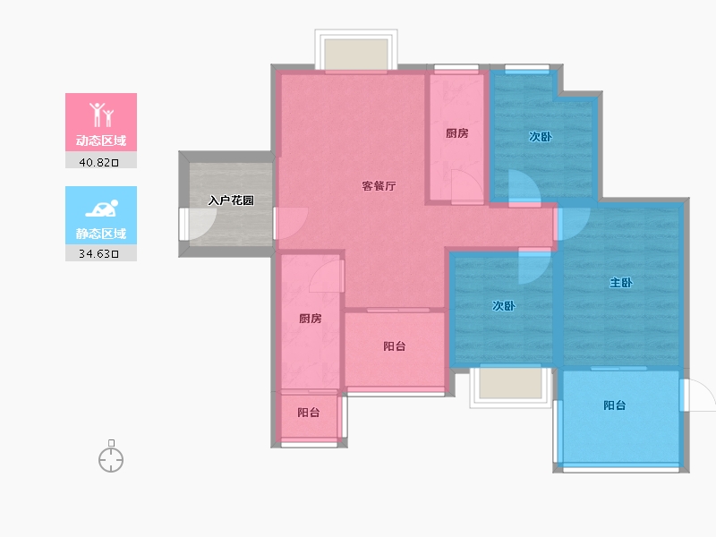 广东省-深圳市-合众豪庭-71.13-户型库-动静分区