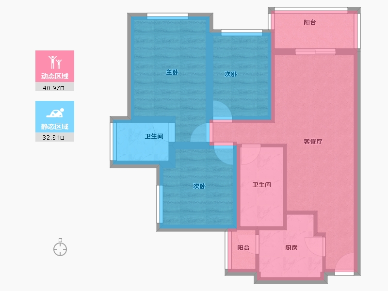 广东省-深圳市-光明大第-63.68-户型库-动静分区