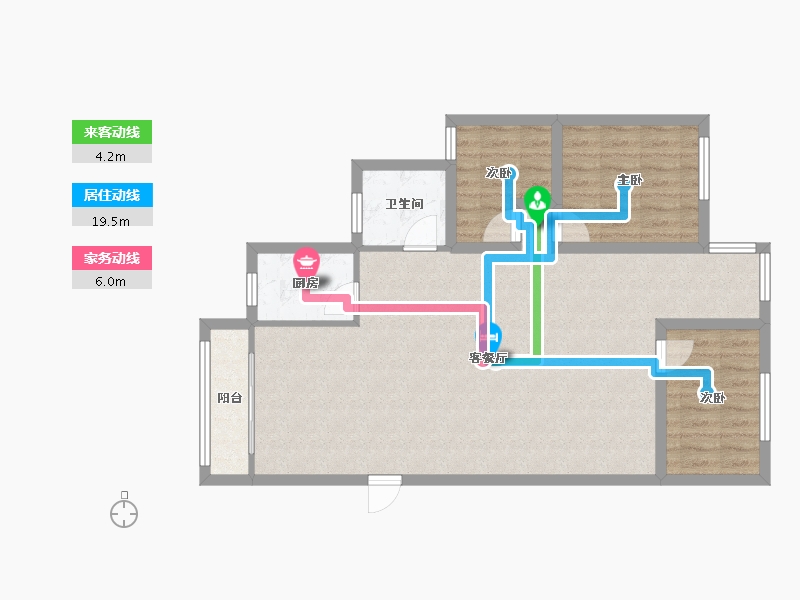 广东省-深圳市-凯丰花园-86.10-户型库-动静线