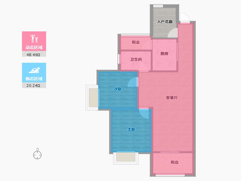 广东省-深圳市-深房传麒山-65.67-户型库-动静分区