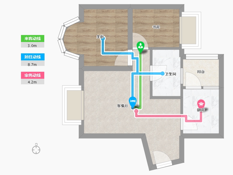 广东省-深圳市-嘉汇新城-39.14-户型库-动静线