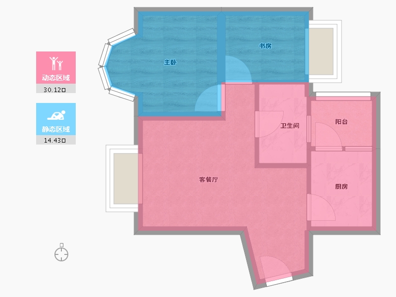 广东省-深圳市-嘉汇新城-39.14-户型库-动静分区