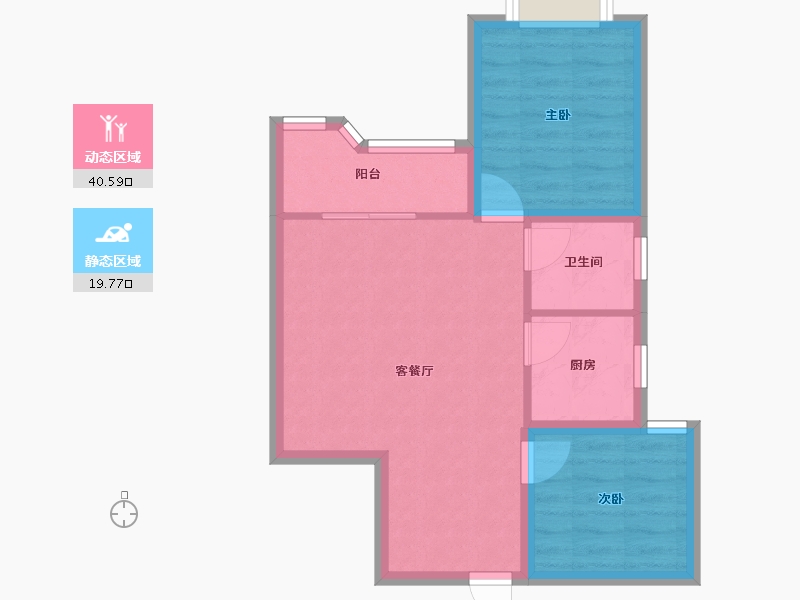 广东省-深圳市-帝港海湾豪园-53.81-户型库-动静分区