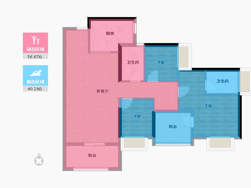 广东省-深圳市-电建洺悦府-86.15-户型库-动静分区