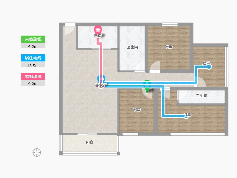 广东省-深圳市-正兆景嘉园-97.01-户型库-动静线