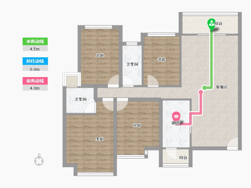 广东省-深圳市-深房传麒山-100.33-户型库-动静线