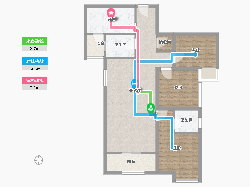 广东省-深圳市-深房传麒山-81.43-户型库-动静线