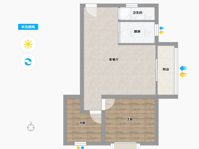 广东省-深圳市-深房传麒山-48.30-户型库-采光通风