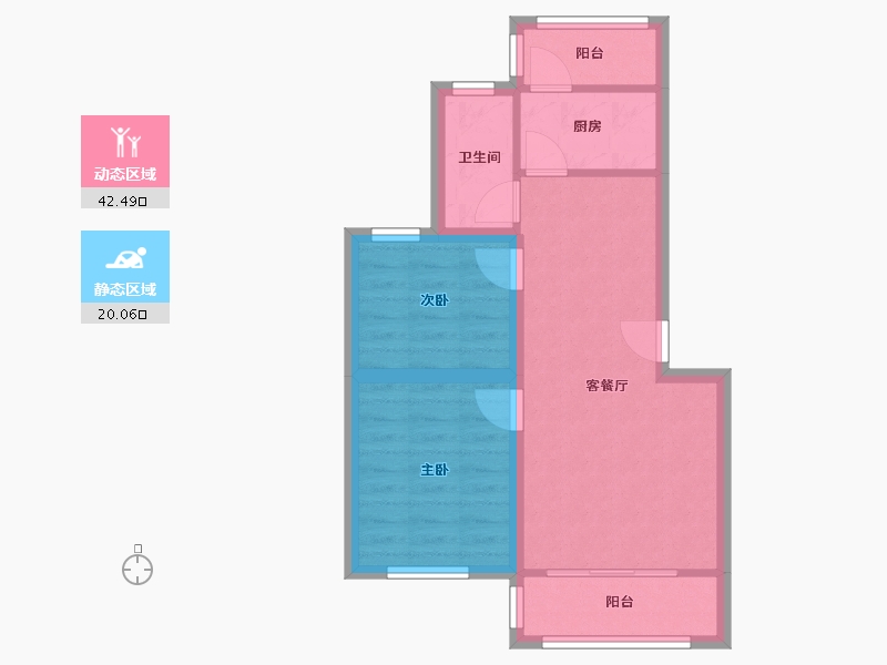 广东省-深圳市-中康生活区-55.38-户型库-动静分区