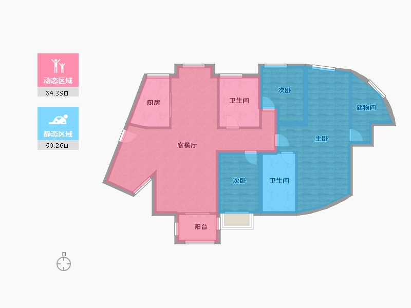 广东省-深圳市-中城天邑花园-112.31-户型库-动静分区