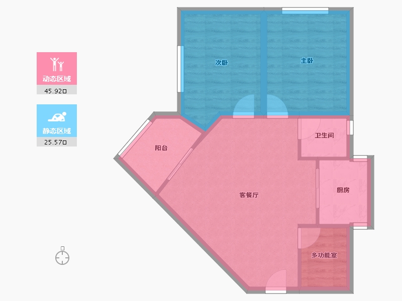 广东省-深圳市-荔林苑-64.33-户型库-动静分区