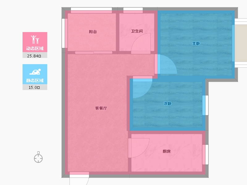 广东省-深圳市-骏皇嘉园-35.33-户型库-动静分区