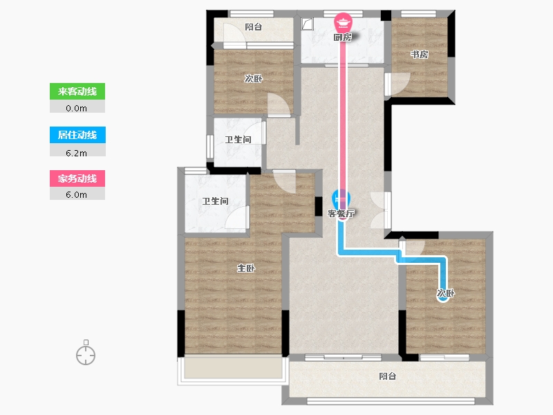 浙江省-温州市-祥瑞锦园-102.79-户型库-动静线