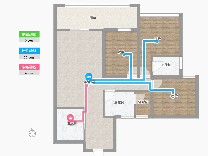 广东省-深圳市-光明大第-83.89-户型库-动静线