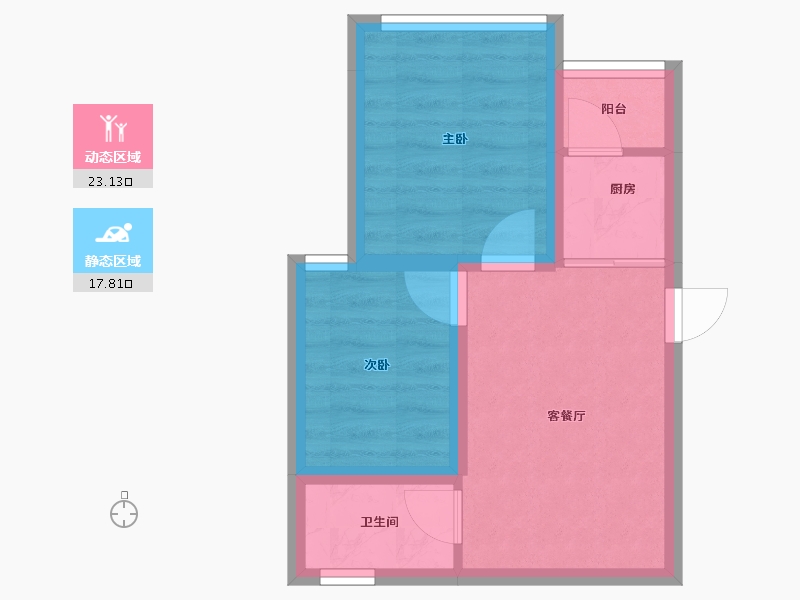 广东省-深圳市-正兆景嘉园-35.58-户型库-动静分区