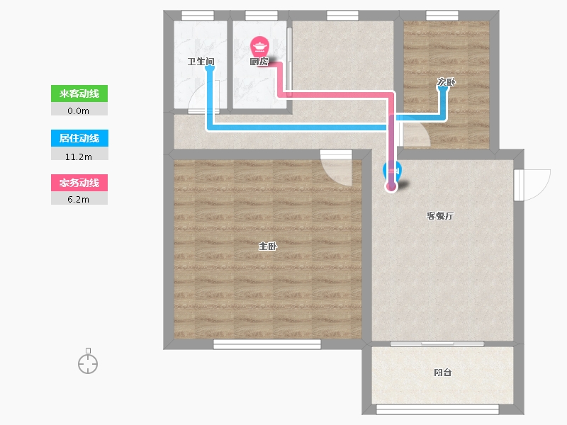 广东省-深圳市-新洲花园-66.27-户型库-动静线