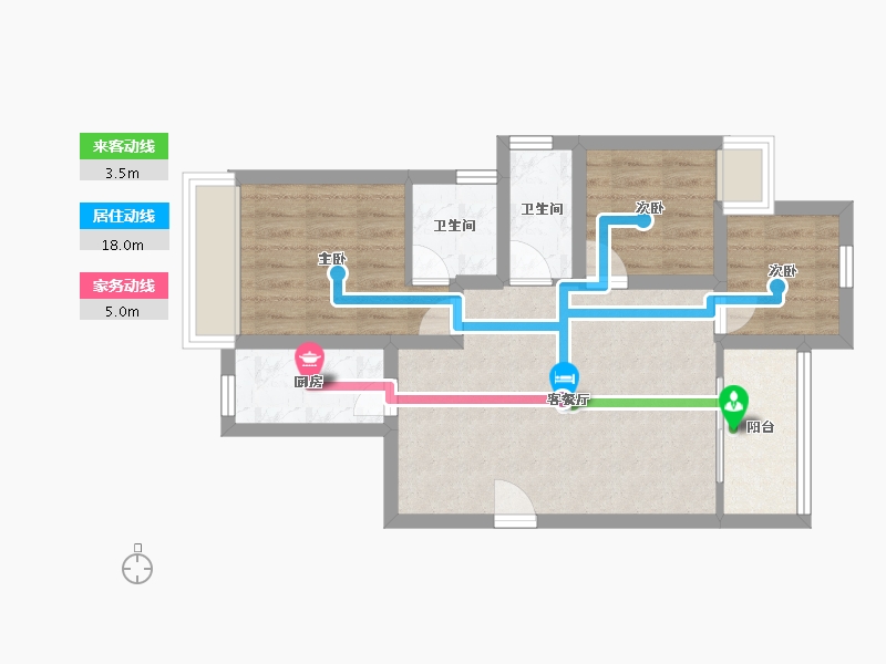 广东省-深圳市-光明1号-59.67-户型库-动静线