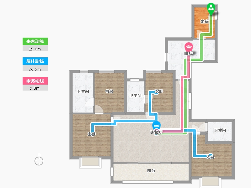 广东省-深圳市-天健公馆-121.93-户型库-动静线